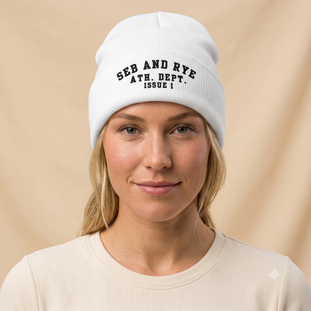 Seb and Rye Ath. Dept. Beanie